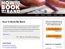 Tablet Screenshot of howtobookmyband.com